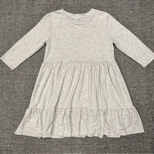 crown & ivy Light Heather Gray Tiered Knit Dress